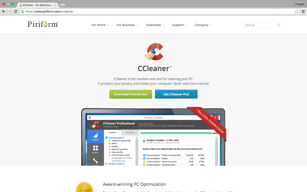 ccleaner for mac 2016